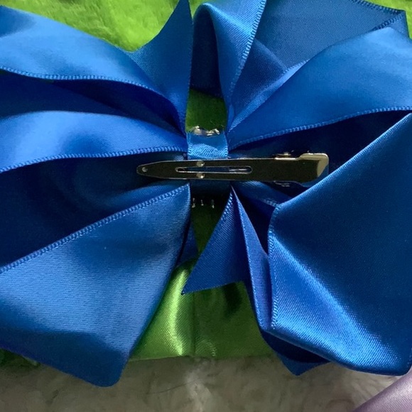 🍀NWOT Set of 9 - 6” Satin Ribbon Bow with Rhinestones - Picture 5 of 5